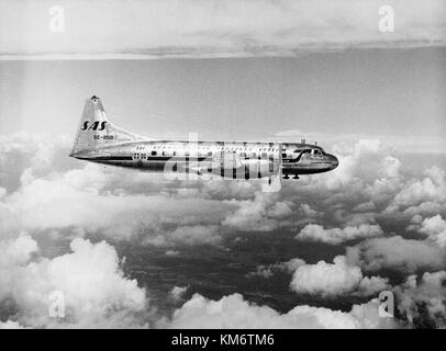 SAS Convair CV 440 Metropolitan Edmund Viking se BSO in l'air Banque D'Images