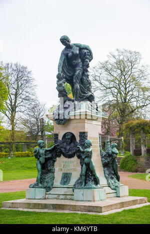 Gand, Belgique - 16 Avril 2017 : Sculpture au citadelpark est un parc dans la ville belge de Gand. Banque D'Images