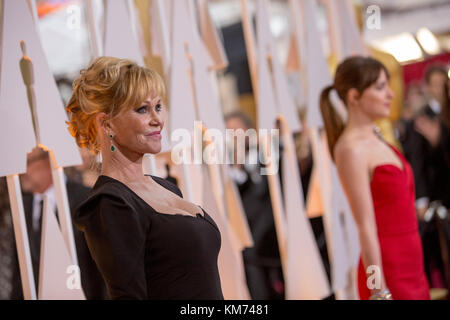 HOLLYWOOD, CA - le 22 février : Melanie Griffith arrive à la 87e annuelle des Academy Awards à Hollywood & Highland Center le 22 février 2015 à Hollywood, Californie. People : Melanie Griffith Banque D'Images