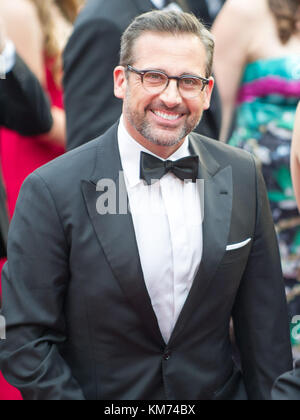 HOLLYWOOD, CA - le 22 février : Steve Carell arrive à la 87e annuelle des Academy Awards à Hollywood & Highland Center le 22 février 2015 à Hollywood, Californie. People : Steve Carell Banque D'Images