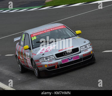 Keith Butcher, Audi A4, Super Touring car trophy, Silverstone Classic, juillet 2017, Silverstone, 60 voitures, course, circuit du CJM-photographie, Rac classique Banque D'Images