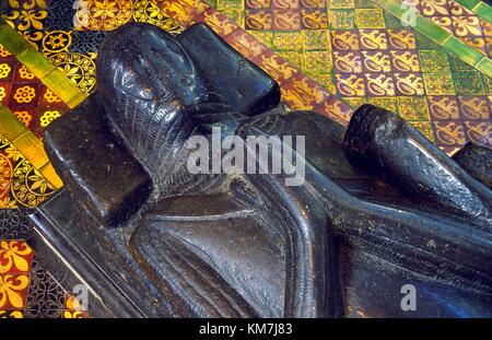 Présumée effigie du 15C de « Strongbow », le suzerain normand Richard de Clare décédé en 1176. Cathédrale Christ Church, Dublin, Irlande Banque D'Images