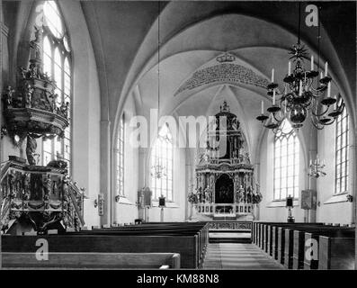 La cathédrale de Mariestad, située en Suède, est une église historique connue pour son architecture et son rôle dans la vie religieuse de la région. C'est un point de repère important à Mariestad, mettant en valeur le design ecclésiastique suédois. Banque D'Images