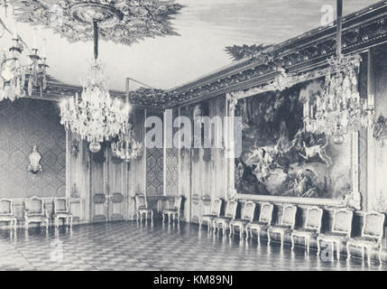 La salle à manger du Lovisa Ulrika de 1950 offre un aperçu du design intérieur suédois du milieu du XXe siècle, reflétant l'élégance et le style fonctionnel de l'époque. Banque D'Images