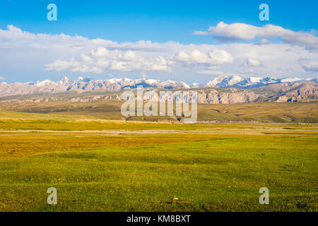 Paysage pittoresque des montagnes du Tian Shan, Kirghizistan Banque D'Images