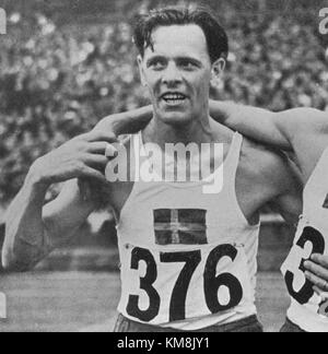Ingemar Johansson, un boxeur suédois remarquable, connu pour sa victoire au championnat des poids lourds en 1959. Il est connu pour sa remarquable carrière de boxeur, en particulier pour avoir battu Floyd Patterson. Les réalisations athlétiques de Johansson ont contribué à la reconnaissance de la Suède en boxe internationale. Banque D'Images