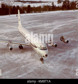 SAS DC 8 33, sur le terrain, Rurik Viking, années 1960 Banque D'Images