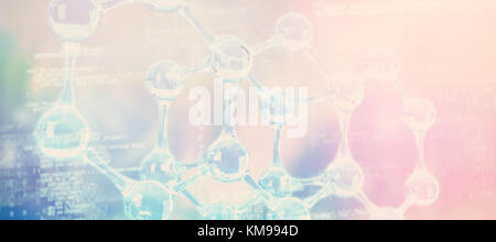 Des données contre l'image d'une structure d'ADN Banque D'Images