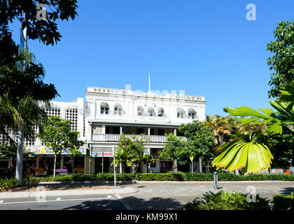 Masque Corner Hotel dans un immeuble historique, Lake Street, Cairns, Far North Queensland, FNQ, France Banque D'Images