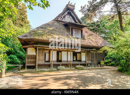 Gassho-style ancienne résidence familiale Yanohara au Musée en plein air de Sankeien Garden, Yokohama, Kanagawa, Japon Banque D'Images