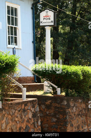 Pilgrims Rest, Mpumalanga, fait partie de l'historique bâtiment du bureau de poste, et jardin Banque D'Images