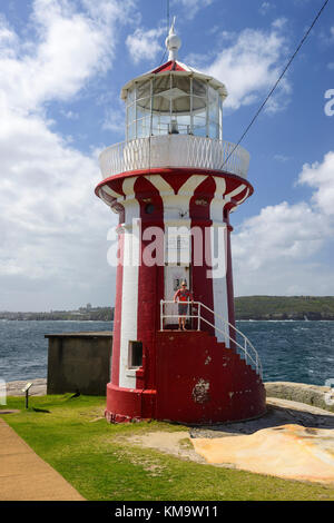 Phare hornby sur south head péninsule à Watsons Bay, une banlieue est de Sydney, New South Wales, Australia Banque D'Images