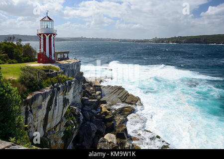 Phare hornby sur south head péninsule à Watsons Bay, une banlieue est de Sydney, New South Wales, Australia Banque D'Images