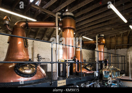 Distillerie daftmill, par cupar, Fife, en écosse L'écosse est l'une des distilleries les plus récents, à l'aide d'orge de sa propre ferme et l'eau de leur puits artésien Banque D'Images