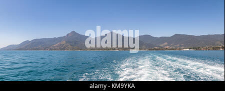 Vue panoramique de la mer d'ilhabela - ilhabela, Sao Paulo, Brésil Banque D'Images