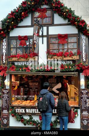 Marché de Noël 2017 à Nottingham Banque D'Images