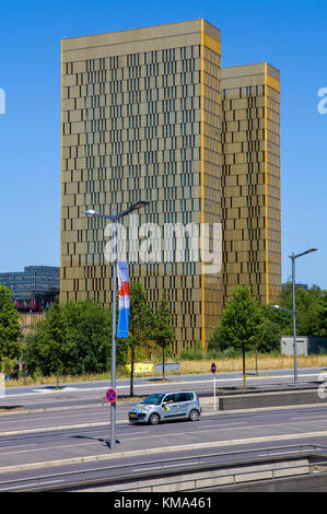 Twin Tower de la Cour européenne, l'Avenue John F. Kennedy, Kirchberg, Luxembourg, Luxembourg, Europe