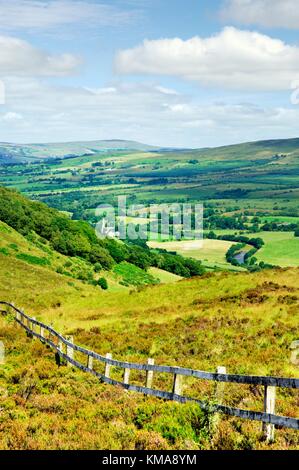 Montagnes sperrin, comté de Tyrone, en Irlande du Nord. plus de gortin village de vallée de la rivière owenkillew est de newtownstewart. Banque D'Images