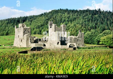 Abbaye de Fore, comté de Westmeath, Irlande. Monastère bénédictin. La fondation religieuse par saint Feichin remonte à environ 630 AP. Banque D'Images