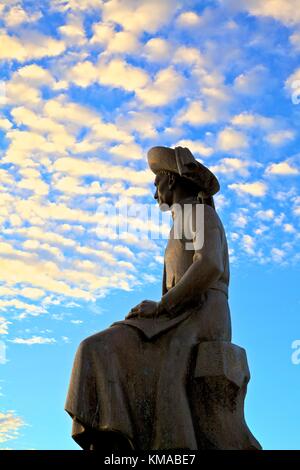 Statue du Prince Henri le Navigateur, de Lagos, dans l'ouest de l'Algarve, Algarve, Portugal, Europe Banque D'Images