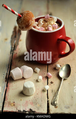 Chocolat chaud de Noël Banque D'Images