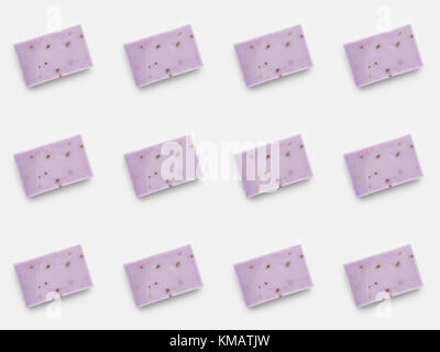 Savon artisanal lavande pattern Banque D'Images