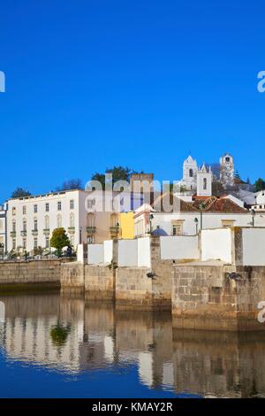 Pont romain, Tavira, Algarve de l'Est, Algarve, Portugal, Europe Banque D'Images