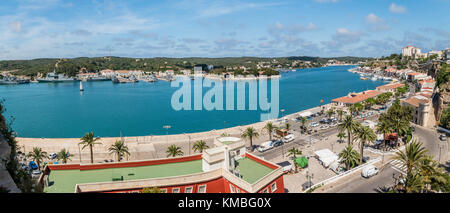 Vue panoramique de Mahon Banque D'Images