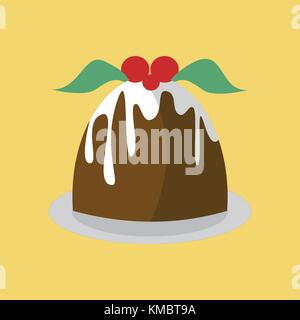 Pudding cake simple vector illustration graphic design Illustration de Vecteur