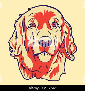 Golden retriever Illustration de Vecteur