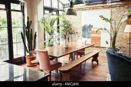 Salle à manger de la maison Banque D'Images