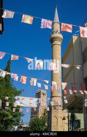 Mosquée tekeli Mehmet Pasa, derrière cumhuriyet, tour de l'horloge, le centre historique, vieille ville d'Antalya, kaleici, Antalya, Turkish riviera, Turquie Banque D'Images