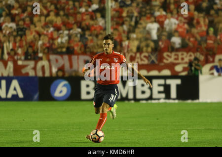 Buenos Aires, Argentine. 6 décembre 2017. D'Independiente (ARG) lors du match final de la coupe sud-américaine Conmebol avec Flamengo (BRA) ce mercredi sur le stade Libertadores de América à Avellaneda, Argentine. Crédit: Néstor J. Beremnum/Alay Live News Banque D'Images