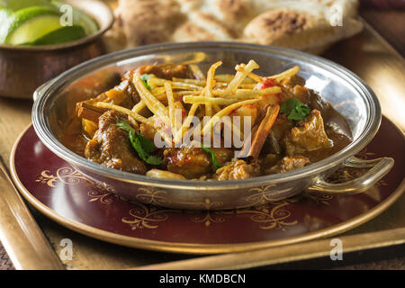 Des chemins de fer indiens mutton curry. L'alimentation de l'Inde Banque D'Images