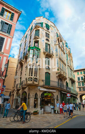 Carrer de Colom, vieille ville, Palma, Majorque, îles Baléares, Espagne Banque D'Images