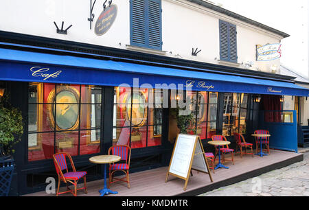 Historique Le Café Procope Décorées pour Noël , Paris, France. Banque D'Images