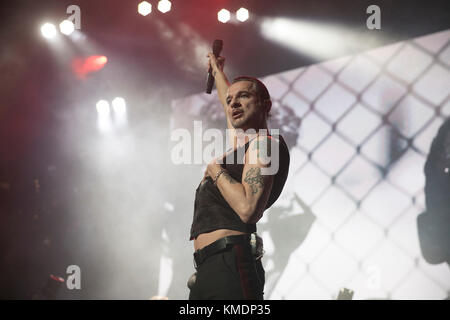 Dave Gahan de Depeche Mode le 10 octobre 2017, à l'Oracle Arena à Oakland, Californie. Banque D'Images