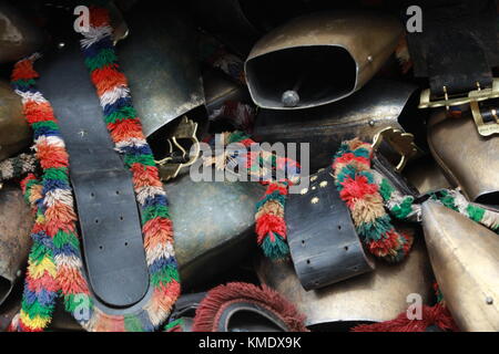 Cloches des vaches à almabtrieb Banque D'Images