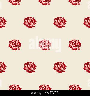 Roses rouges sur fine beige motif transparent vecteur. Illustration de Vecteur