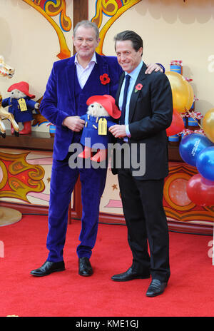 'L'ours Paddington 2' première mondiale à BFI Southbank, Londres - arrivées avec : Hugh Bonneville, Hugh Grant où : London, Royaume-Uni Quand : 05 novembre 2017 source : wenn.com Banque D'Images