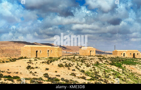 Village typique du sud de la Tunisie, Gouvernorat de Tataouine Banque D'Images