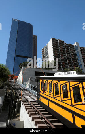 Les Anges funiculaire Vol voiture dans le centre-ville de Los Angeles California USA KATHY DEWITT Banque D'Images