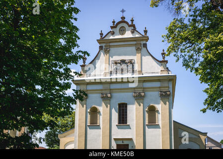 Eglise catholique romaine de l'Assomption de la Très Sainte Vierge Marie dans Yagelnitsa Jagielnica (Polonais :), petit village de Chortkiv Raion dans l'ouest de l'Ukraine Banque D'Images