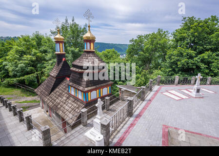 Chapelle du Saint printemps en monastère orthodoxe de Saint Jean le Théologien dans village près de Khreshchatyk Zalishchyky city dans l'ouest de l'Ukraine Banque D'Images