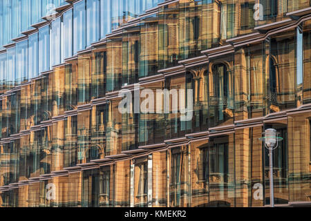 L'architecture moderne, Dorotheen Street 97, reflet , Berlin, Allemagne Banque D'Images