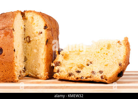 Gâteau de Noël traditionnel italien isolated on white Banque D'Images