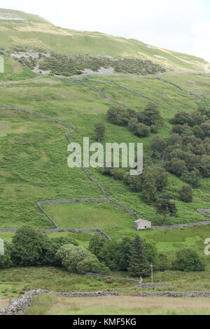 Vues de près de Angram entre Thwaite et Keld dans la région de Swaledale, Yorkshire du Nord, Yorkshire Dales, Richmondshire, Royaume-Uni. Tourisme Banque D'Images