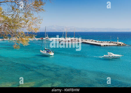 Pisso Livadi Beach de l'île de paros, Grèce Banque D'Images