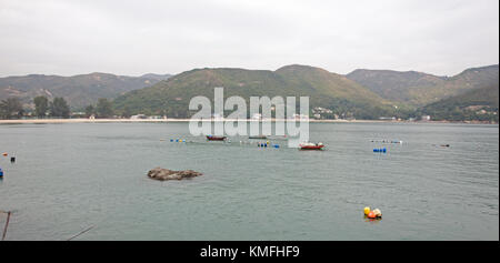 Un port dans un village de pêcheurs à mui wo, hong kong Banque D'Images