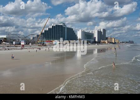 Une vue de la jetée, de Daytona Beach, Floride, USA. Banque D'Images